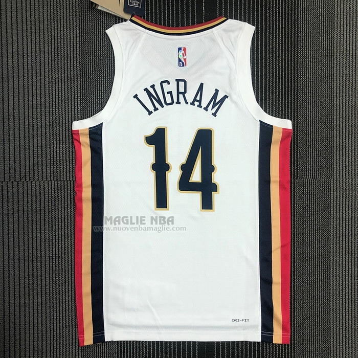 Maglia
 Brandon Ingram NO 14 New Orleans Pelicans Citta
 2021-22 Bianco
